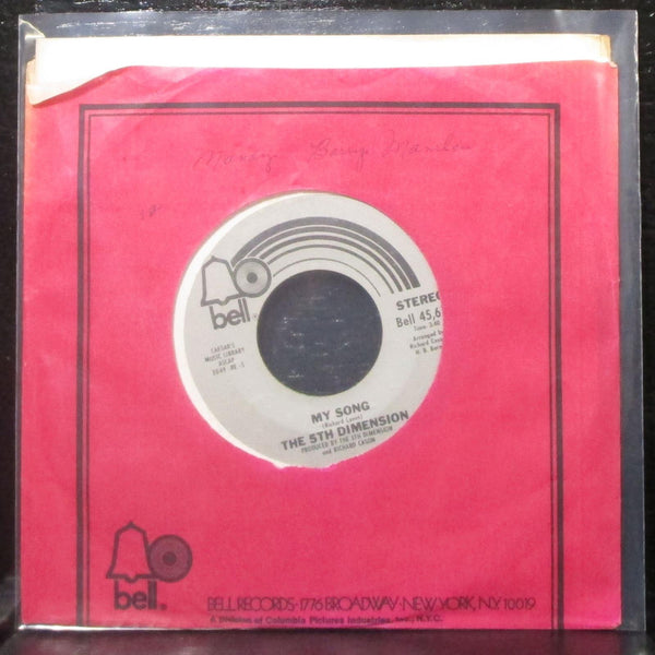 The 5th Dimension - Harlem / My Song 7" VG+ Vinyl Bell 45,612 USA 1974 - Shuga Records
