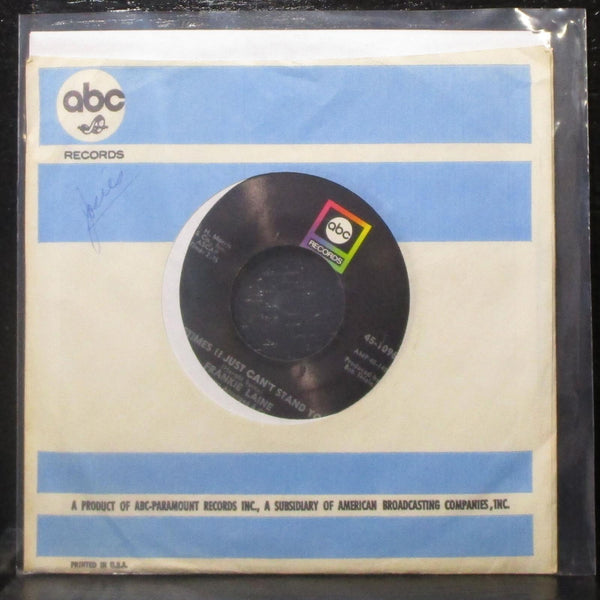 Frankie Laine - Laura, What's He Got That I Ain't Got 7" VG+ Vinyl ABC 45-10967 - Shuga Records