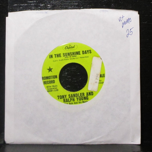 Tony Sandler & Ralph Young - In The Sunshine Days / Seven Lonely Days 7" 45 - Shuga Records