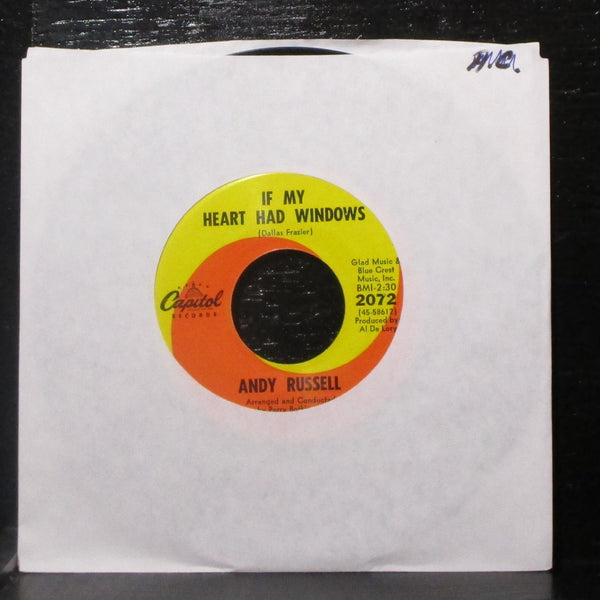 Andy Russell - If  My Heart Had Windows / Someone Else's Arms 7" 45 Capitol 2072 - Shuga Records