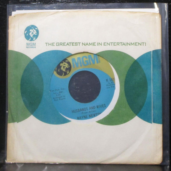 Wayne Newton - Husbands & Wives / I Just Can't Help Believin' 7" VG+ 45 MGM - Shuga Records