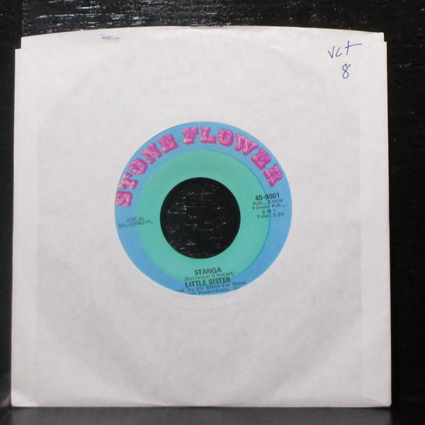 Little Sister - Stanga / Somebody's Watching You 7" VG+ Vinyl 45 Stone Flower - Shuga Records