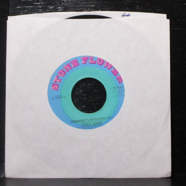 Little Sister - Stanga / Somebody's Watching You 7" VG+ Vinyl 45 Stone Flower - Shuga Records