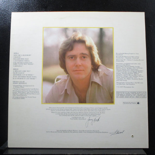Stewart Harris - Sing Me A Rainbow LP Mint- SRM-1-1167 Canada Vinyl Record - Shuga Records