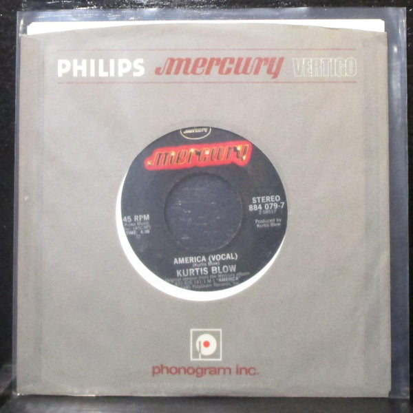 Kurtis Blow - America 7" VG+ Vinyl 45 Mercury 884 079-7 USA 1985 - Shuga Records