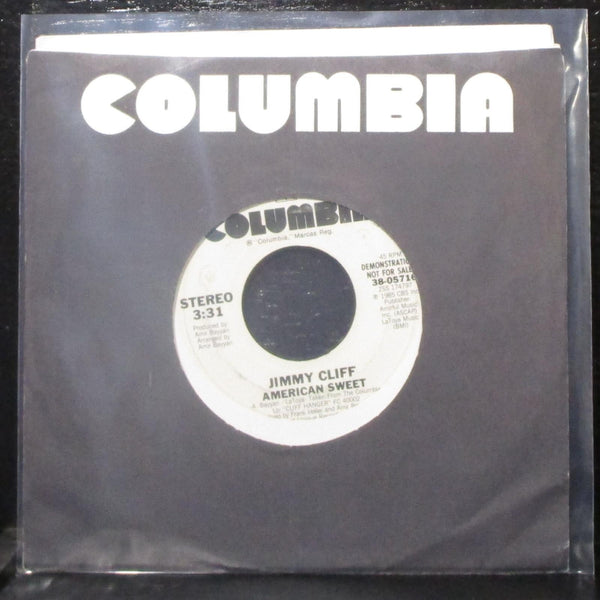 Jimmy Cliff - American Sweet 7" Mint- Promo Vinyl 45 Columbia 38-05716 USA 1985 - Shuga Records