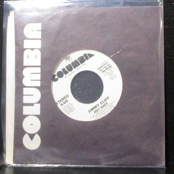 Jimmy Cliff - Hot Shot 7" VG+ Promo Vinyl 45 Columbia 38-05396 USA 1985 - Shuga Records