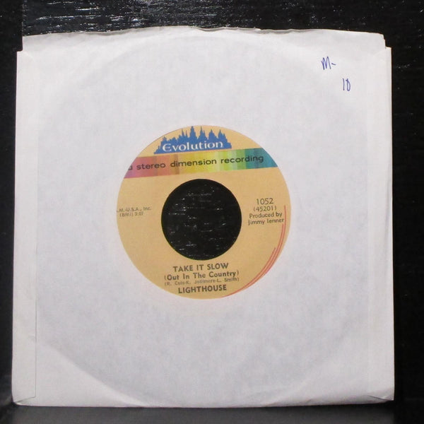 Lighthouse - Take It Slow / Sweet Lullabye 7" Mint- Vinyl 45 Evolution 1052 USA - Shuga Records