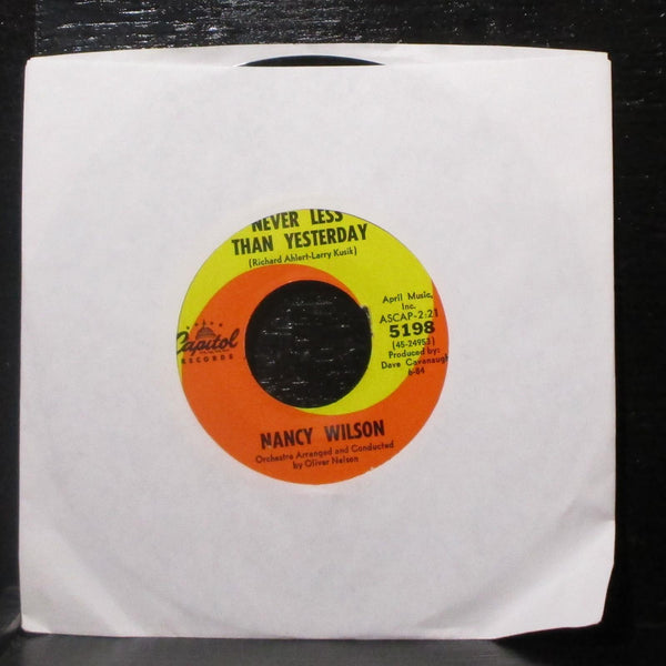 Nancy Wilson - How Glad I Am / Never Less Than Yesterday 7" VG+ 45 Capitol 5198 - Shuga Records