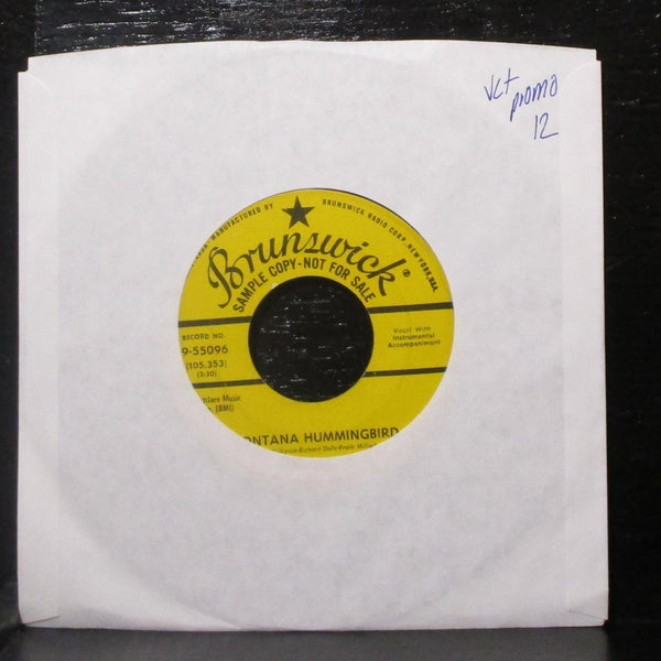 Roberta Lee - Montana Hummingbird / January 7" VG+ Promo 45 Brunswick 9-55096 - Shuga Records