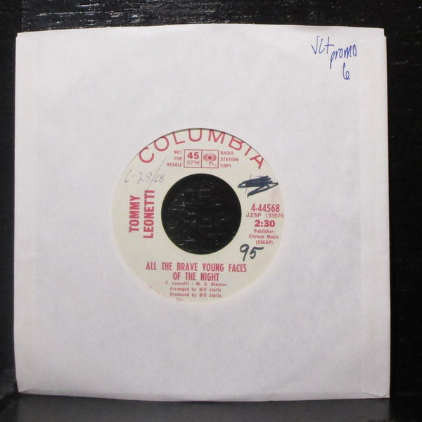 Tommy Leonetti & Kim - Let's Take A Walk 7" VG+ Promo Vinyl 45 Columbia 4-44568 - Shuga Records