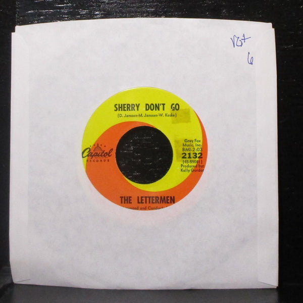 The Lettermen - Sherry Don't Go / Never My Love 7" VG+ Vinyl 45 Capitol 2132 USA - Shuga Records