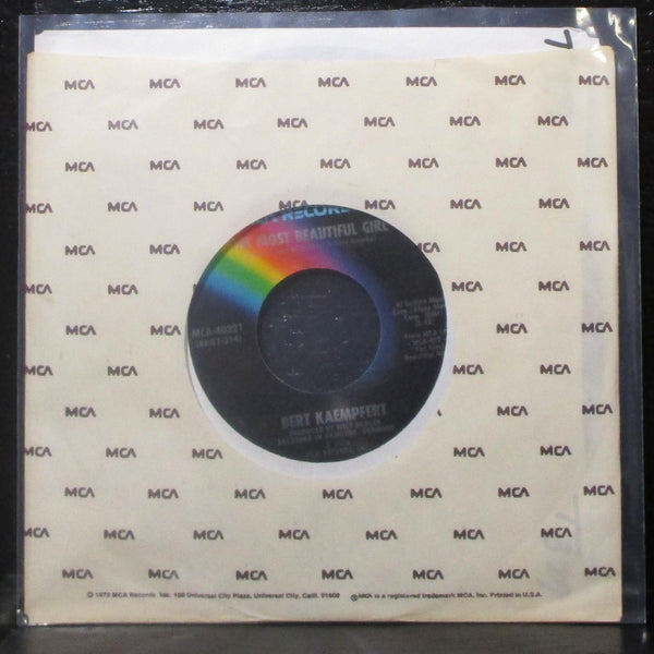 Bert Kaempfert - Moon Over Baja / The Most Beautiful Girl 7" Mint- 45 MCA-40221 - Shuga Records