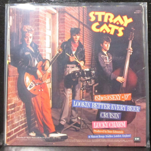 Stray Cats - (She's) Sexy + 17 EP 7" Mint- gatefold picture sleeve only EMI 1983 - Shuga Records