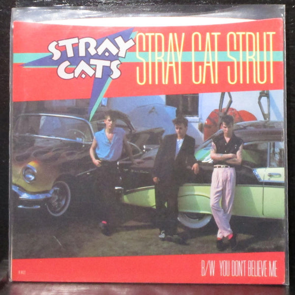 Stray Cats - Stray Cat Strut 7" VG+ picture sleeve only EMI B-8122 USA 1981 - Shuga Records