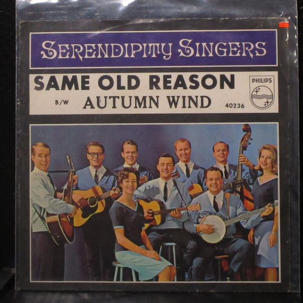 The Serendipity Singers - Same Old Reason / Autumn Wind 7" VG+ sleeve only - Shuga Records