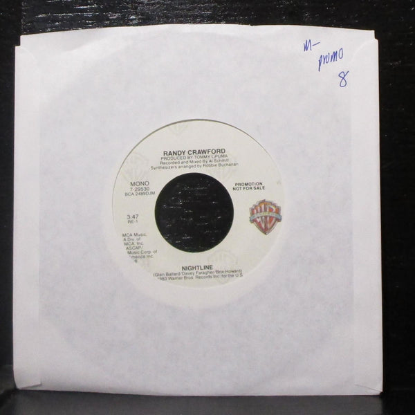 Randy Crawford - Nightline 7" Mint- Promo Vinyl 45 WB 7-29530 USA 1983 - Shuga Records