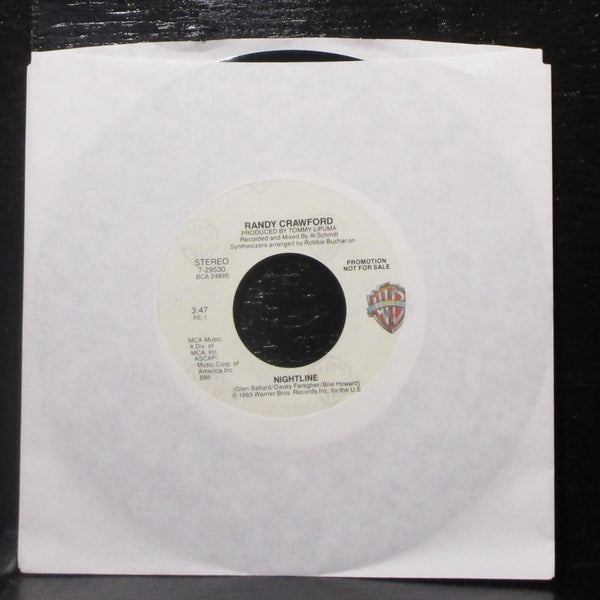 Randy Crawford - Nightline 7" Mint- Promo Vinyl 45 WB 7-29530 USA 1983 - Shuga Records