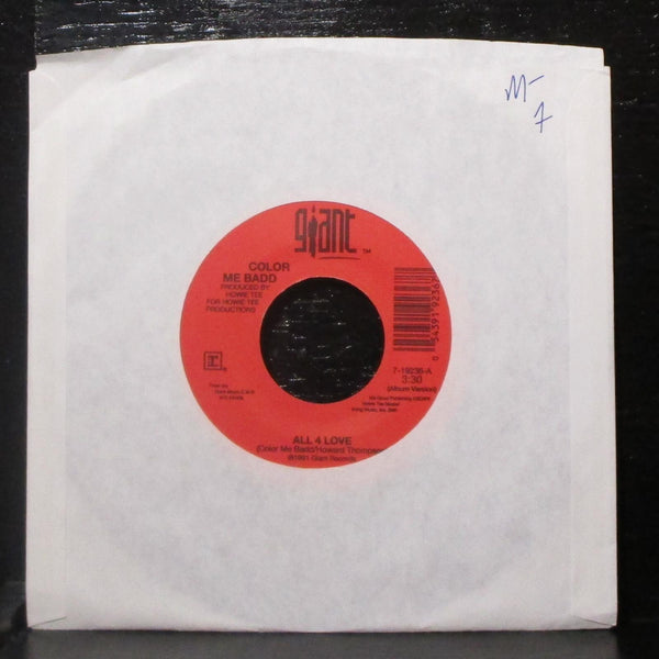 Color Me Badd - All 4 Love / Color Me Badd 7" Mint- Vinyl 45 Giant 7-19236 USA - Shuga Records