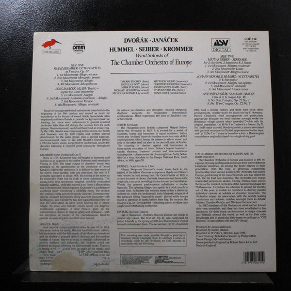 Dvorak, Janacek, Hummel, Krommer, Seiber - Wind Music LP Mint- COE 812 UK - Shuga Records