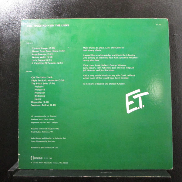 Eric Tingstad - On The Links LP Mint- CT 101 Record w/ Signed Promo Press Sheet - Shuga Records