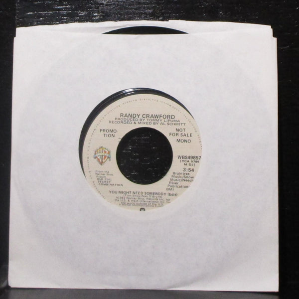 Randy Crawford - You Might Need Somebody 7" Mint- Promo Vinyl 45 WBS49857 - Shuga Records