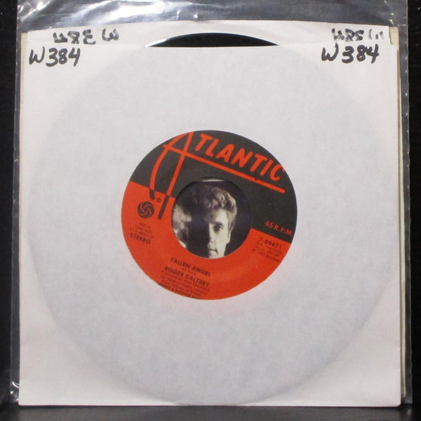 Roger Daltrey - Let Me Down Easy / Fallen Angel 7" Mint- Vinyl 45 Atlantic 1985 - Shuga Records