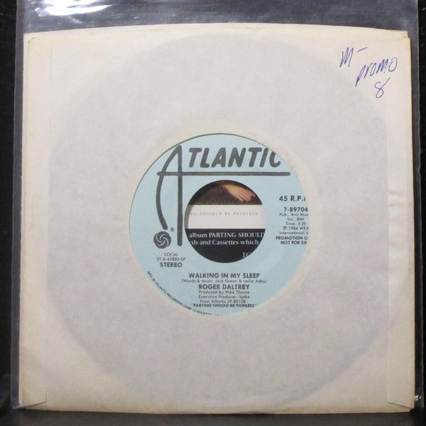 Roger Daltrey - Walking In My Sleep 7" Mint- Promo Vinyl 45 Atlantic 7-89704 USA - Shuga Records