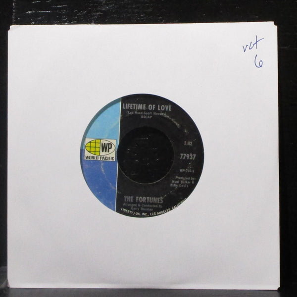 The Fortunes - That Same Old Feeling / Lifetime Of Love 7" VG+ 45 Wolrd Pacific - Shuga Records
