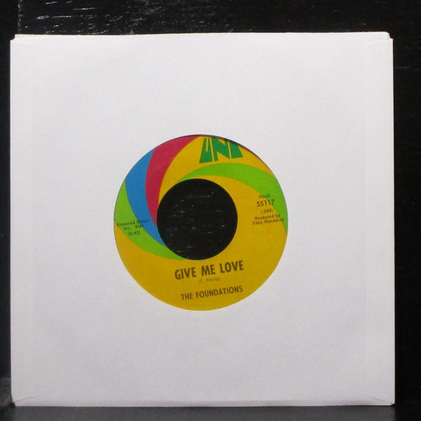 The Foundations - In The Bad, Bad Old Days 7" VG+ Vinyl 45 UNI 55117 USA 1969 - Shuga Records