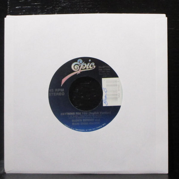 Gloria Estefan - Anything For You 7" Mint- Vinyl 45 Epic 34-07759 USA 1988 - Shuga Records