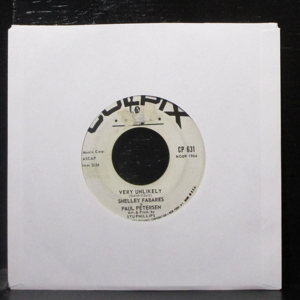 Shelley Fabares & Paul Petersen - Very Unlikely 7" VG+ Promo 45 Colpix CP 631 - Shuga Records