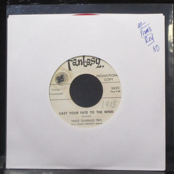 Vince Guardaldi Trio - Cast Your Fate To The Wind 7" Mint- Red Vinyl 45 Fantasy - Shuga Records