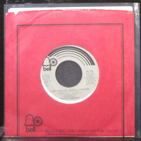 The 5th Dimension - Living Together, Growing Together 7" Mint- Vinyl 45 Bell - Shuga Records
