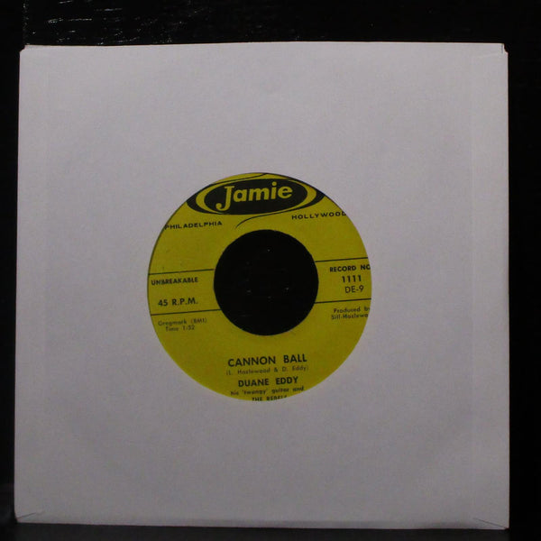 Duane Eddy - Cannon Ball / Mason Dixon Lion 7" Mint- Vinyl 45 Jamie 1111 USA - Shuga Records