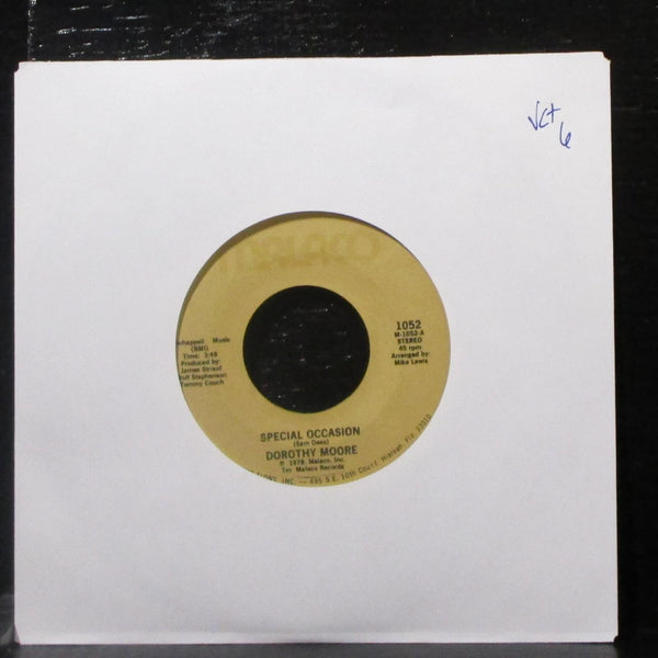 Dorothy Moore - Special Occasion / Girl Overboard 7" VG+ Vinyl 45 Malaco 1052 - Shuga Records
