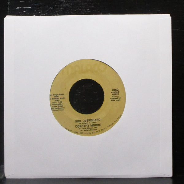 Dorothy Moore - Special Occasion / Girl Overboard 7" VG+ Vinyl 45 Malaco 1052 - Shuga Records