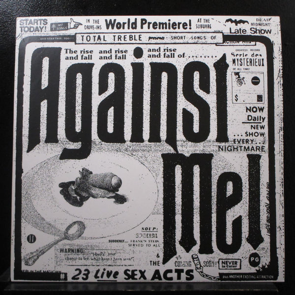 Against Me! - 23 Live Sex Acts 3 LP Mint- TTM007 Green & Blue Color Vinyl Record - Shuga Records