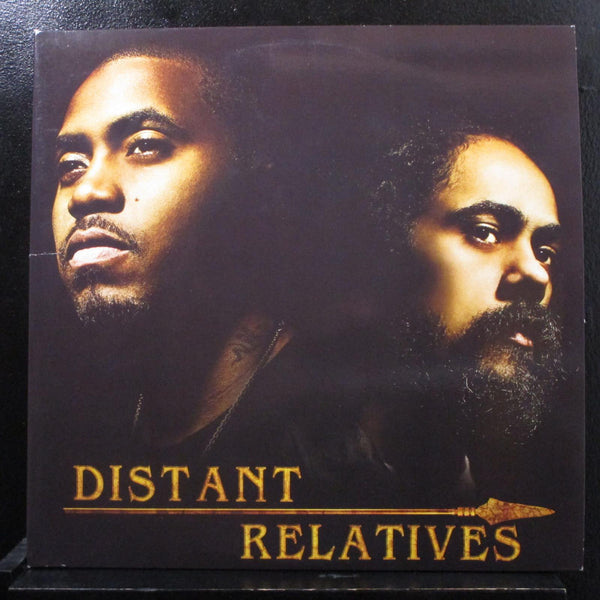 Nas & Damian Marley - Distant Relatives 2 LP Mint- GY0060 USA 2010 Vinyl Record - Shuga Records