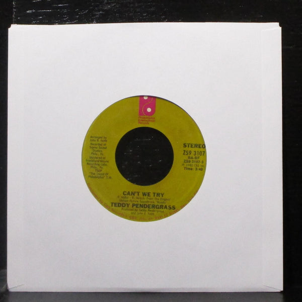 Teddy Pendergrass - Can't We Try / This Gift Of Life 7" Mint- Vinyl 45 ZS9 3107 - Shuga Records