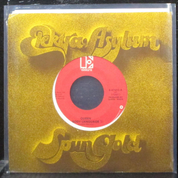 Queen - Body Language / Life Is Real 7" VG+ Vinyl 45 Elektra E-47452 USA 1982 - Shuga Records