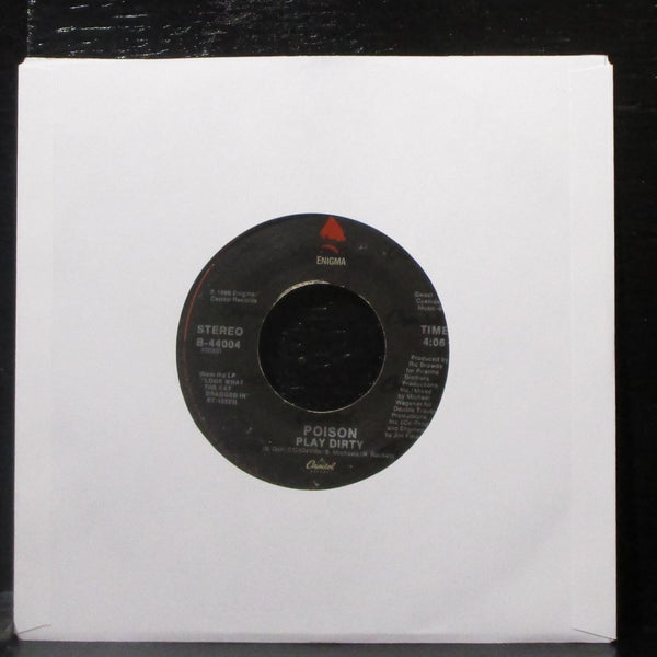 Poison - I Want Action / Play Dirty 7" VG+ Vinyl 45 Capitol B-44004 USA 1986 - Shuga Records