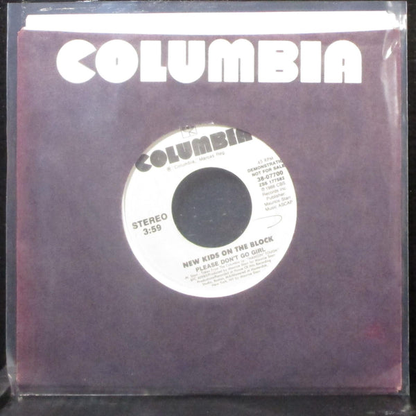 New Kids On The Block - Please Don't Go Girl 7" Mint- Promo Vinyl 45 Columbia - Shuga Records