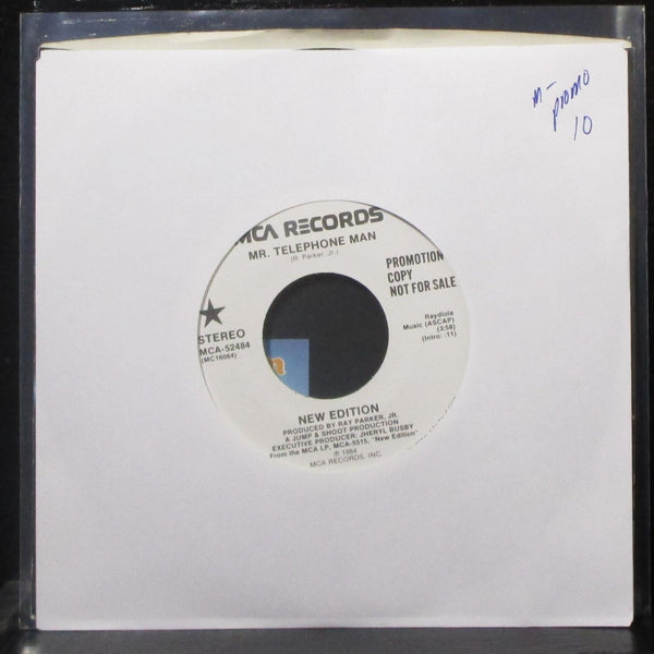 New Edition - Mr. Telephone Man 7" Mint- Promo Vinyl 45 MCA-52484 USA 1984 - Shuga Records