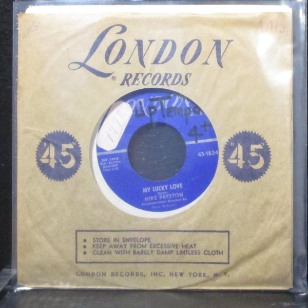 Mike Preston - My Lucky Love 7" VG Vinyl 45-1834 London USA 1958 - Shuga Records