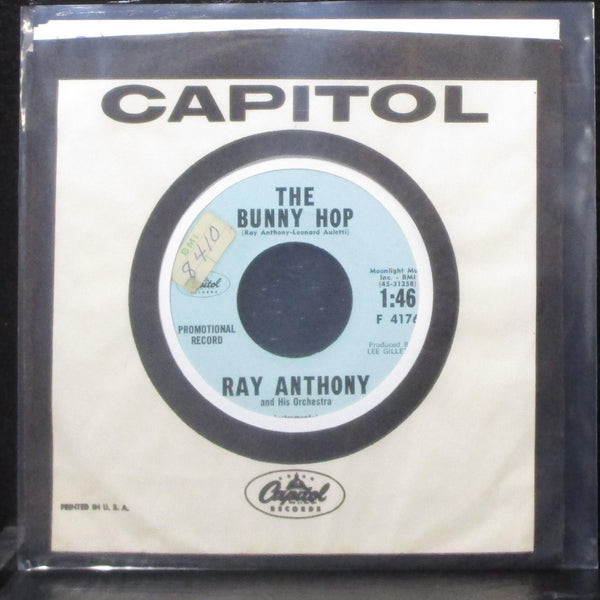 Ray Anthony - The Bunny Hop / Walkin' To Mother's 7" VG+ Promo Vinyl 45 F4176 - Shuga Records