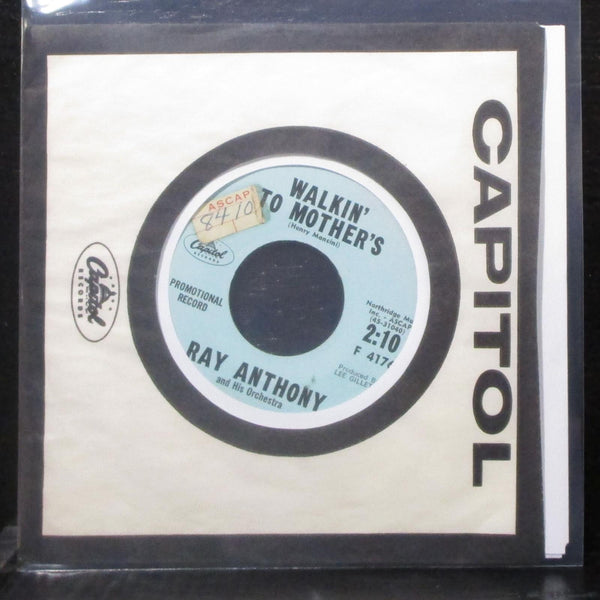 Ray Anthony - The Bunny Hop / Walkin' To Mother's 7" VG+ Promo Vinyl 45 F4176 - Shuga Records