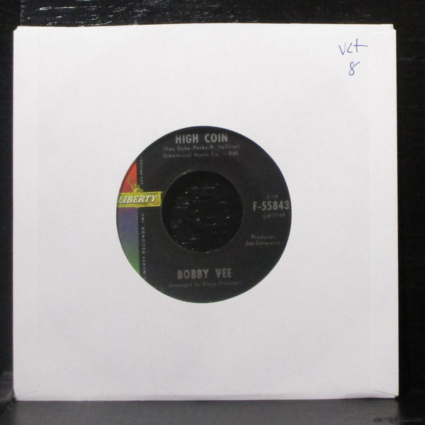 Bobby Vee - High Coin / The Story Of My Life 7" VG+ Vinyl 45 Liberty F-55843 USA - Shuga Records