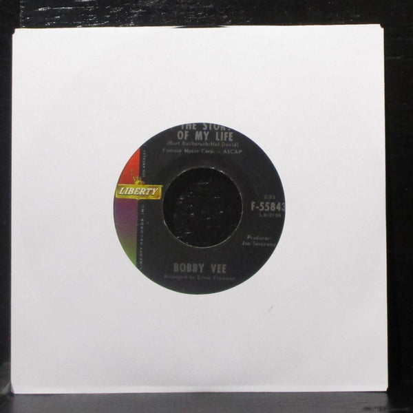 Bobby Vee - High Coin / The Story Of My Life 7" VG+ Vinyl 45 Liberty F-55843 USA - Shuga Records