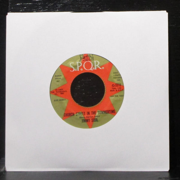 Jimmy Soul - Church Street In The Summertime / Treat 'Em Tough 7" VG+ 45 SPQR - Shuga Records
